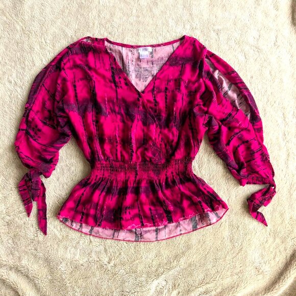 Venus Tie Dye Cold Shoulder Top - Picture 2 of 5